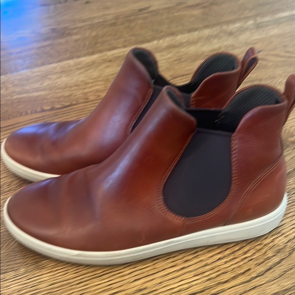 ECCO Soft 7 Chelsea Boot in brown - Picture 5 of 8